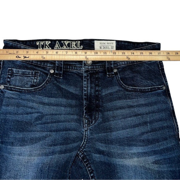 TK Axel Slim Boot Jeans Size 34x32 - Picture 3 of 11